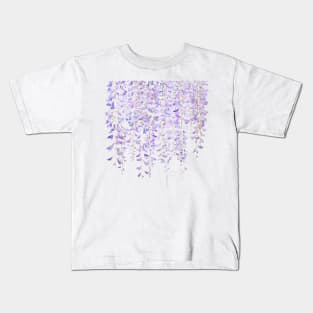 wisteria in bloom 2021 watercolor Kids T-Shirt